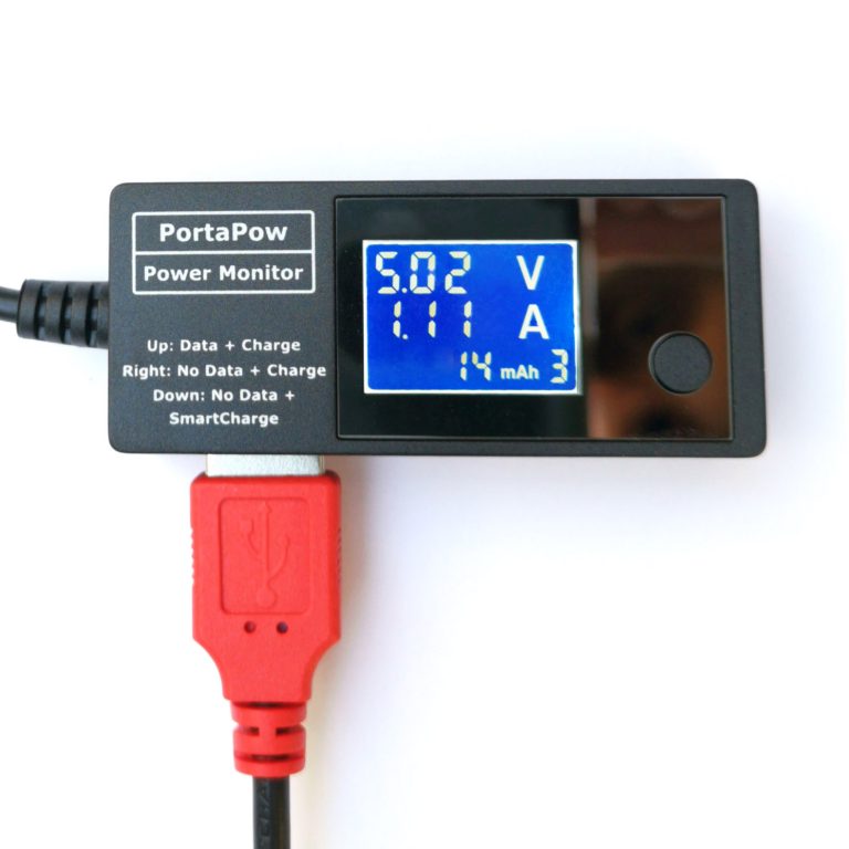 Triple USB + USBC Power Monitor with Data Blocker PortaPow